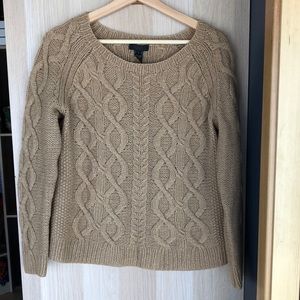 J Crew Collection Fisherman’s sweater - M. Camel color.